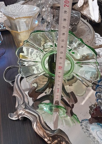 Antik italyan mavi yeşil tabaklar - Görsel 4