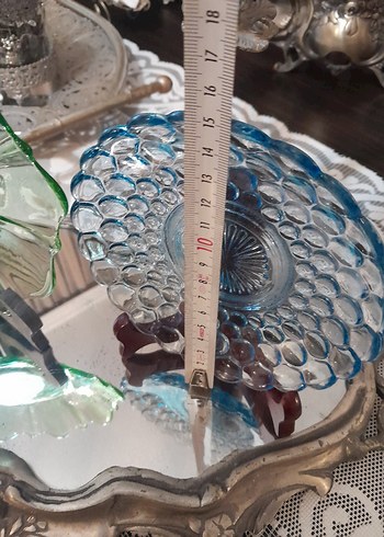 Antik italyan mavi yeşil tabaklar - Görsel 5