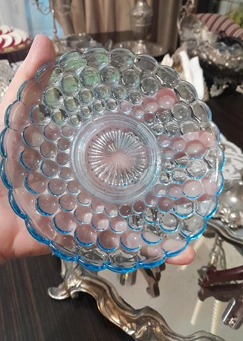 Antik italyan mavi yeşil tabaklar - Görsel 7