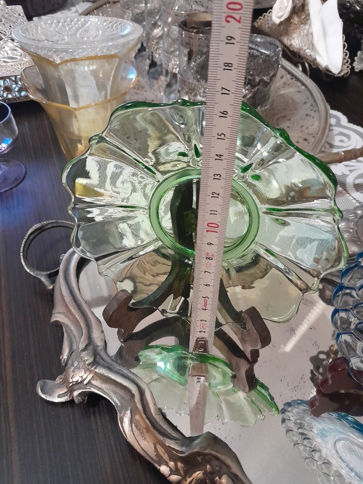 Antik italyan mavi yeşil tabaklar - Görsel 4