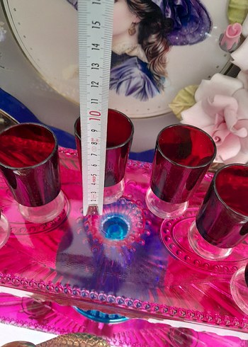 Alman Renkli Kısa Ayaklı Bardak Seti - Görsel 3