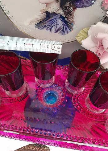 Alman Renkli Kısa Ayaklı Bardak Seti - Görsel 4