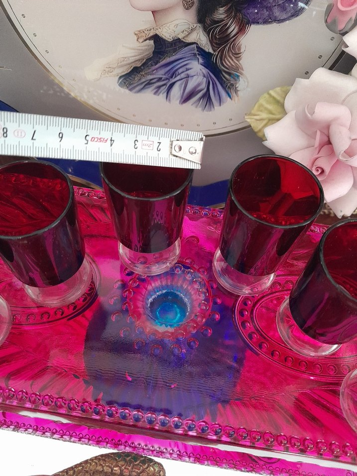 Alman Renkli Kısa Ayaklı Bardak Seti - Görsel 4