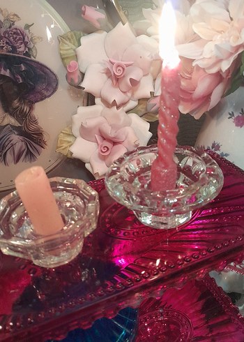 Fransız Damgalı kristal mumluklar - Görsel 3