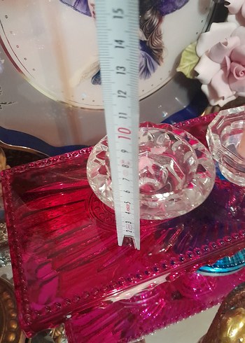 Fransız Damgalı kristal mumluklar - Görsel 7