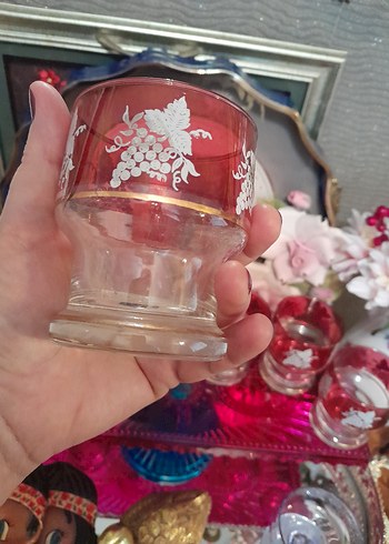 Antika Alman Ayaklı Bardak Seti 6 lı - Görsel 2