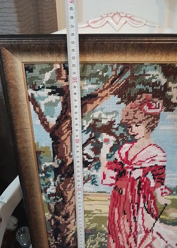 Fransız goblen Vintage Tablo - Görsel 3