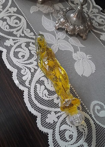 Antik italyan murano  kızlı Figürin şişe - Görsel 4