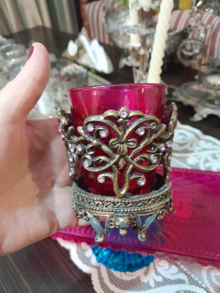 İtalyan Renkli Vintage Mumluk Seti - Görsel 3