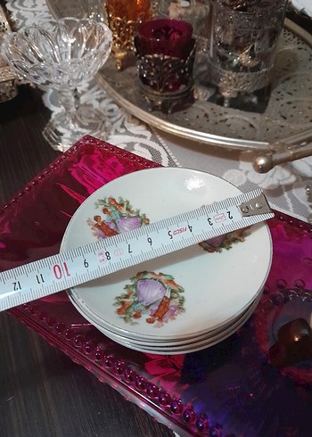 fragonard resimli Porselen Tabak Seti - Görsel 3