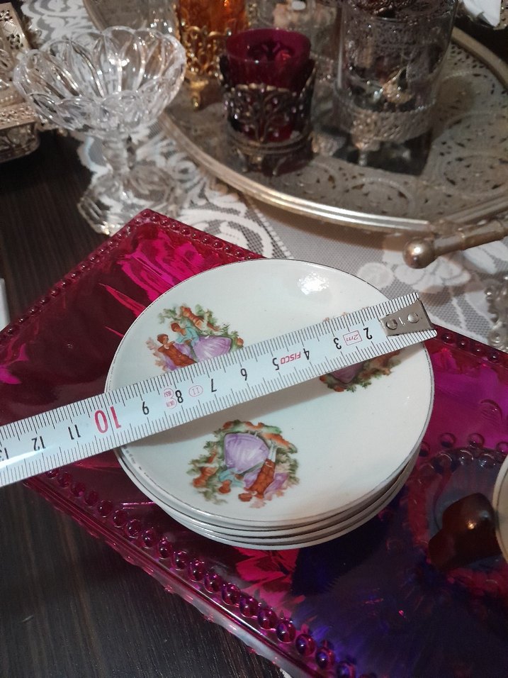 fragonard resimli Porselen Tabak Seti - Görsel 3