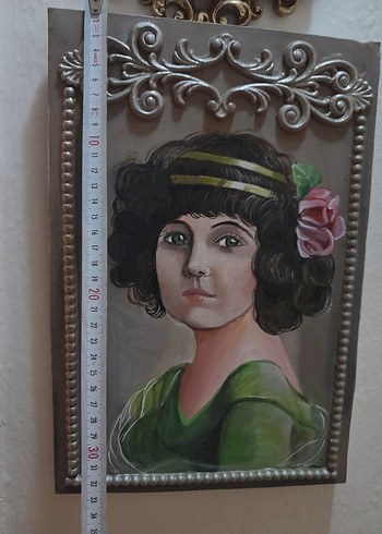 yağlı boya Kadın Portresi Tablosu - Görsel 4