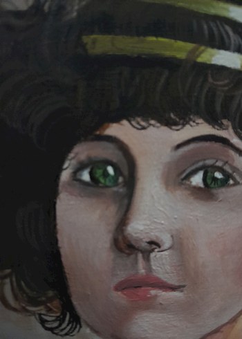 yağlı boya Kadın Portresi Tablosu - Görsel 2