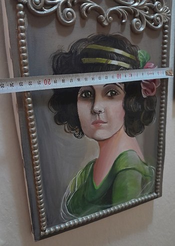 yağlı boya Kadın Portresi Tablosu - Görsel 5