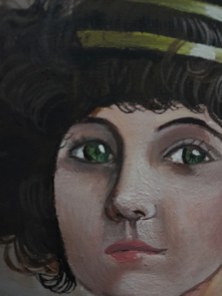 yağlı boya Kadın Portresi Tablosu - Görsel 2