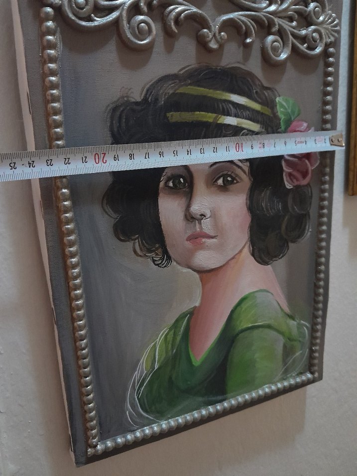 yağlı boya Kadın Portresi Tablosu - Görsel 5