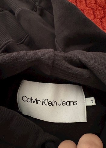Calvin Klein Kadın Gri Kapüşonlu Calvin Klein Sweatshirt