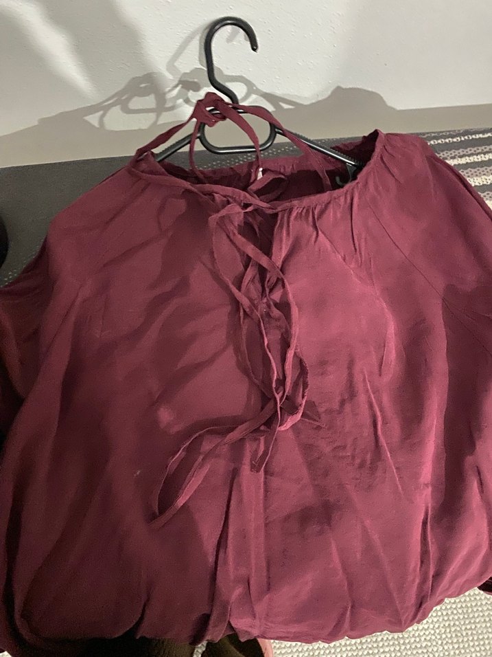 Bordo Salaş Kadın Takım - Uzun Kollu, Yüksek Yaka - Görsel 3