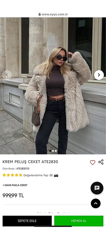 Zara Peluş mont