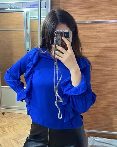 Bluz Saks Mavisi
