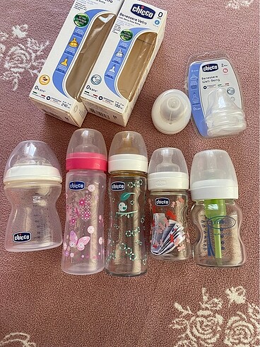 Cam ve plastik biberon Chicco Dr Browns