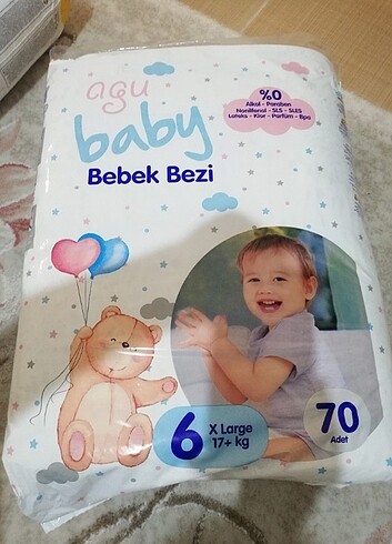 Agu baby 6 numara bebek bezi