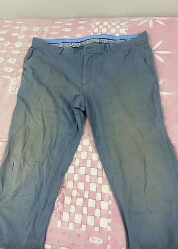 Diğer Gri Bol Kesim Denim Pantolon