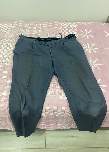 Gri Erkek Regular Fit Pilili Denim Pantolon