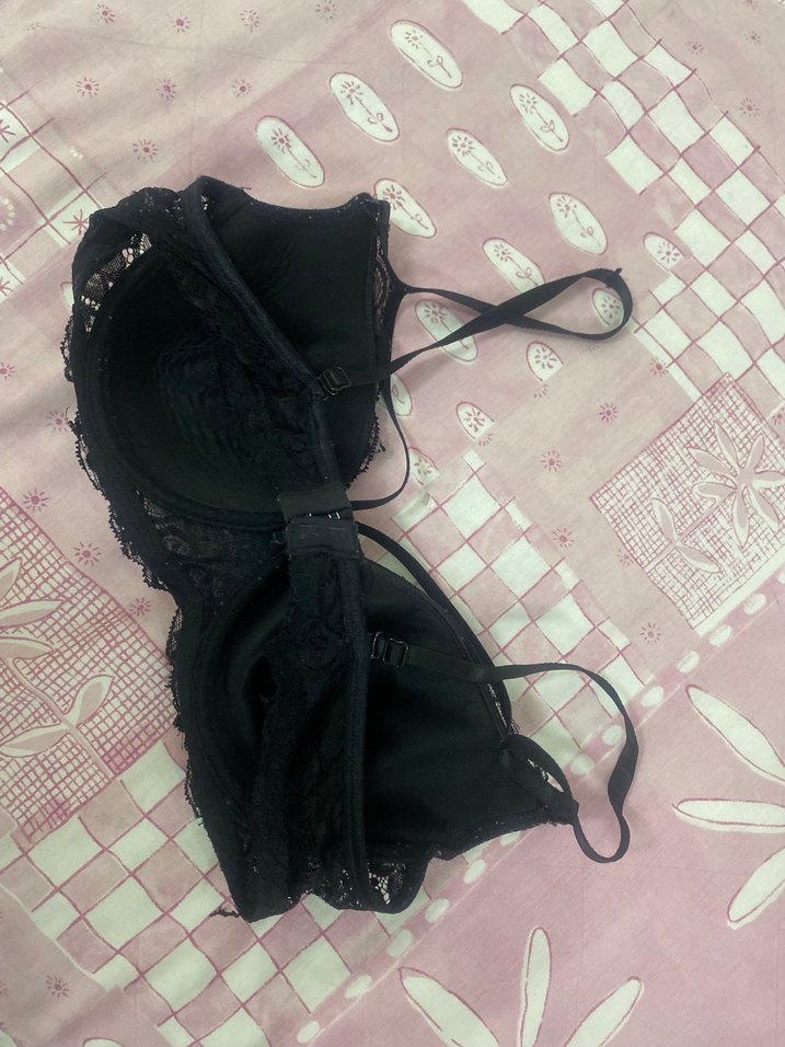 Siyah Gotik Dantelli Midi Sütyen - Görsel 2