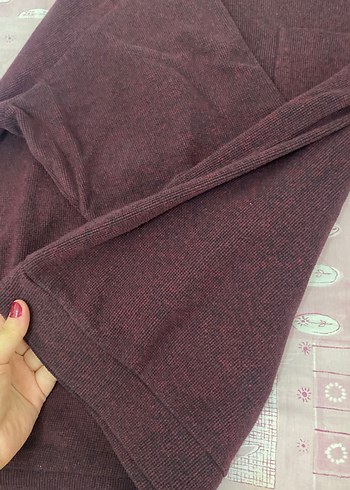 Bordo Uzun Kollu Polo Tişört erkek 3xl bordo polo yaka - Görsel 4