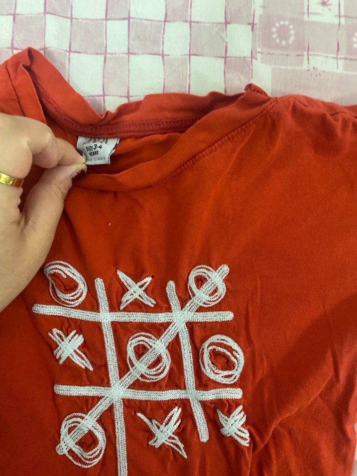 Erkek Çocuk Kırmızı Baskılı Tişört - Görsel 3