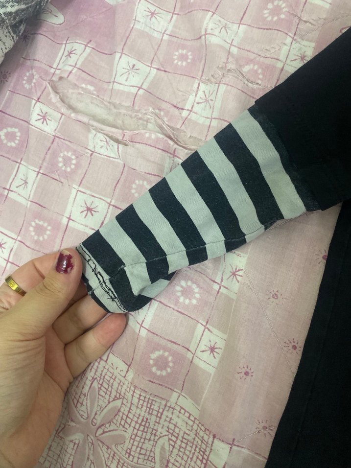 Kız Çocuk Siyah Pamuklu Uzun Kollu Gömlek - Görsel 3