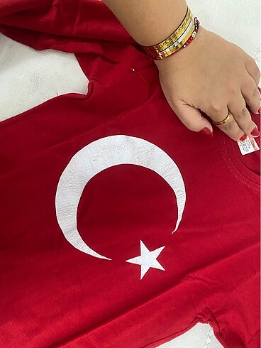 Diğer Türk Bayrağı uzun kollu tişört 9 yaş