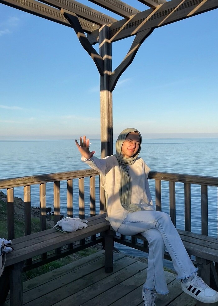 Krem süveter - Görsel 3