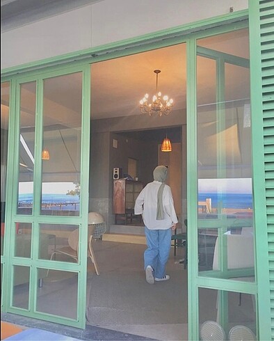 Wide leg jean pantolon - Görsel 2