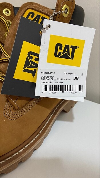 38 Beden kahverengi Renk Cat orijinal