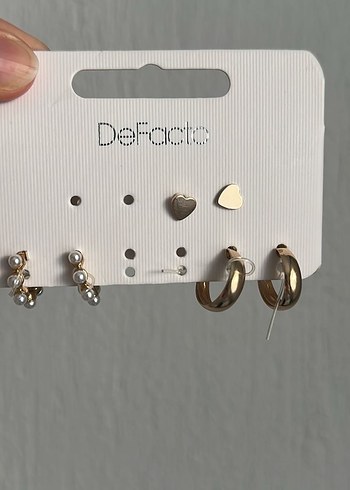 Defacto Minimal Altin Kupe Seti