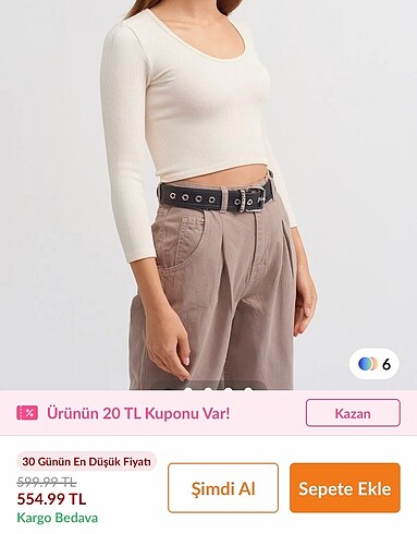 m Beden Crop bluz