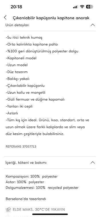 l Beden siyah Renk Mango kapitone anorak