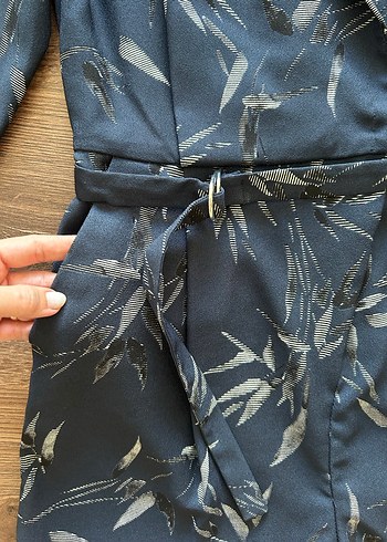 Lacivert Mini Kadın Tulum - Görsel 2