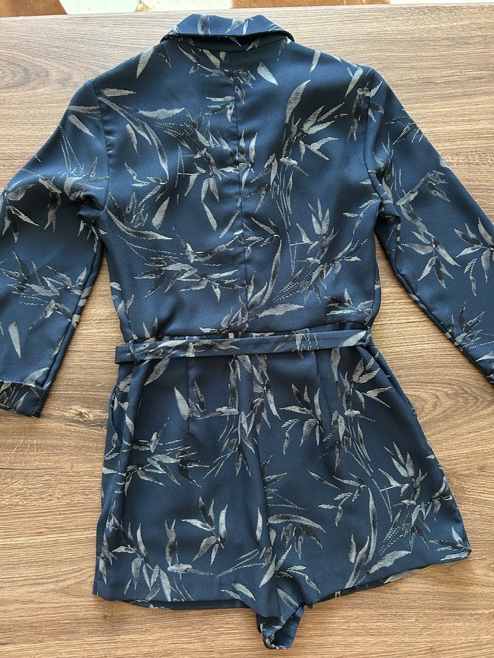 Lacivert Mini Kadın Tulum - Görsel 5