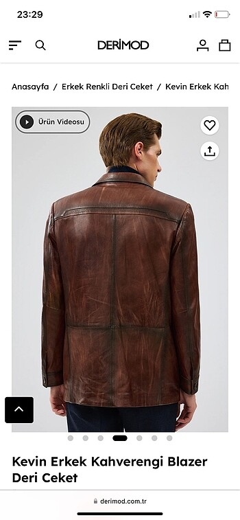 DERİMOD KEVİN ERKEK KAHVERENGİ CEKET - Görsel 6
