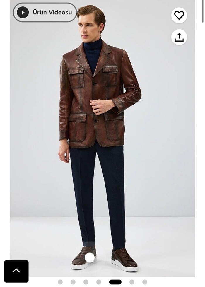 DERİMOD KEVİN ERKEK KAHVERENGİ CEKET - Görsel 2