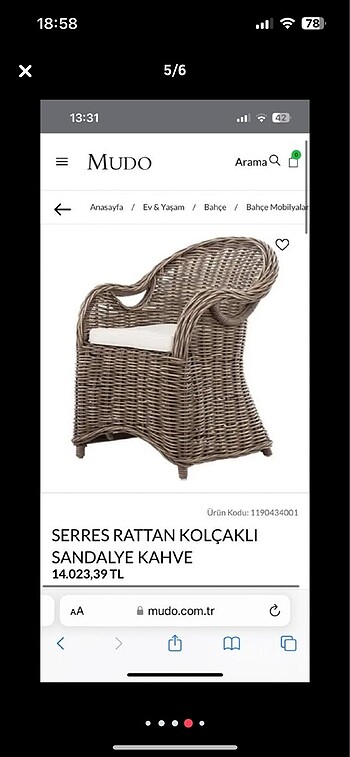 Mudo Concept Mudo concept Rattan 2 li koltuk sehpa