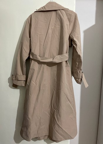 Massimo Dutti Bej Midi Kemerli Kadın Trençkot