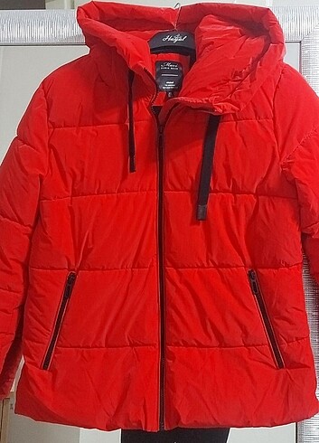 #orjinal #mavi Jean #kırmızı #şişme #mont
