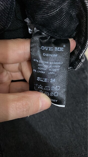 34 Beden Love me ispanyol paça kot