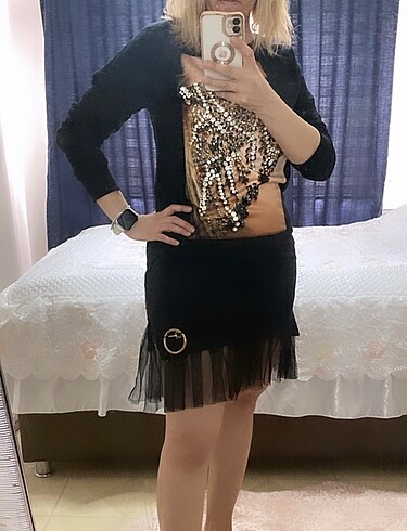 İthal taşlı elbise