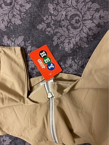 m Beden camel Renk Crop bluz