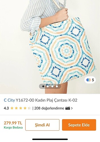 Penti C CITY KADIN PLAJ ÇANTASI
